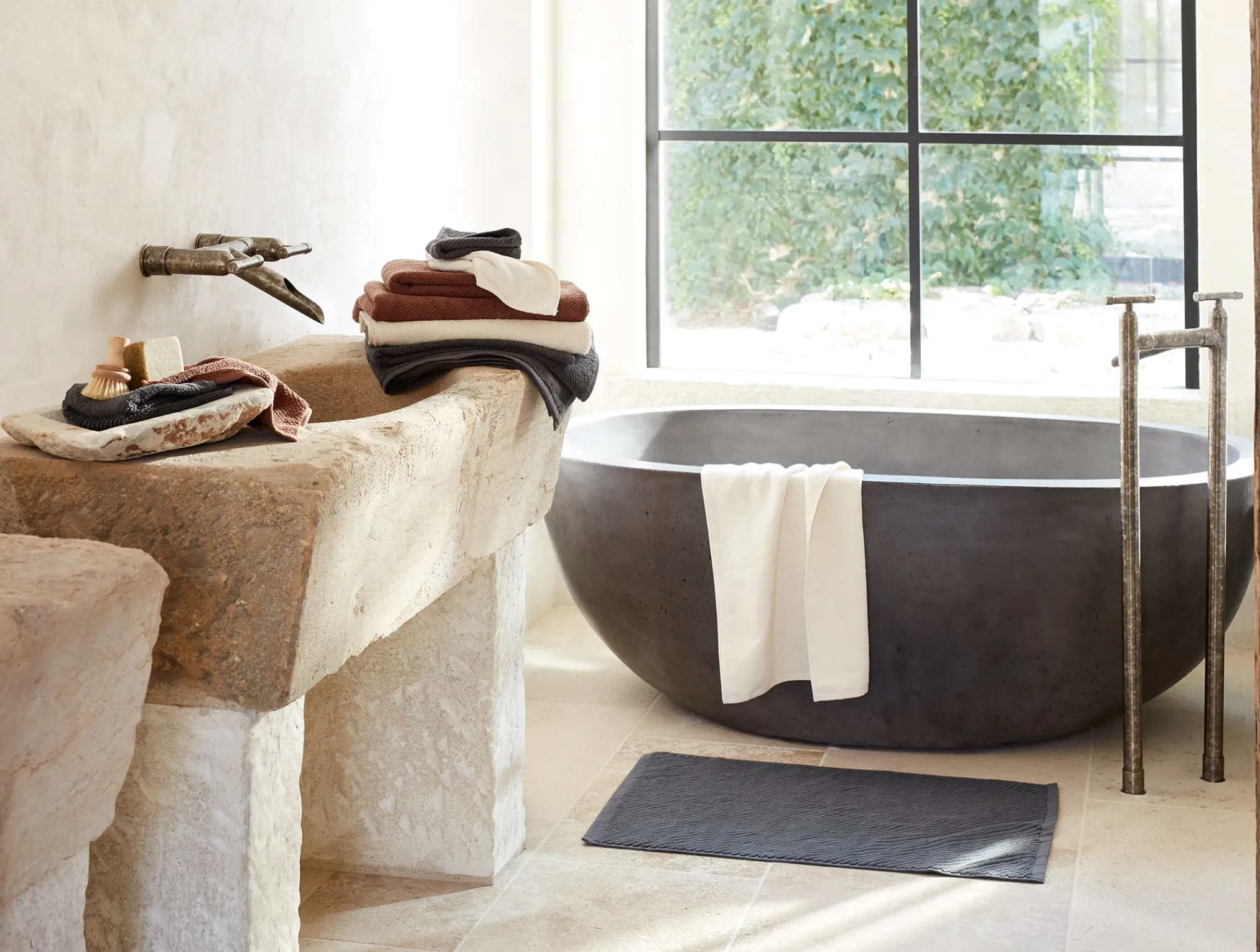 Coyuchi Air Weight® Organic Twill Bath Mat< Bath Rugs