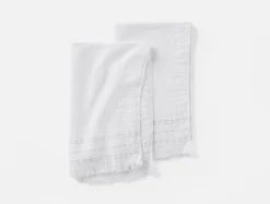 Coyuchi Alder Organic Hand Towel, Set of 2< Kitchen