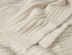 Coyuchi Andes Suri Alpaca Knit Throw< Throws