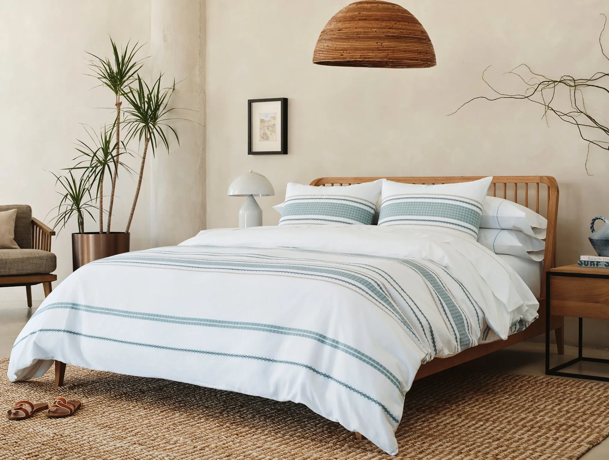 Coyuchi Cabrillo Organic Duvet Cover< Duvet Covers + Sets