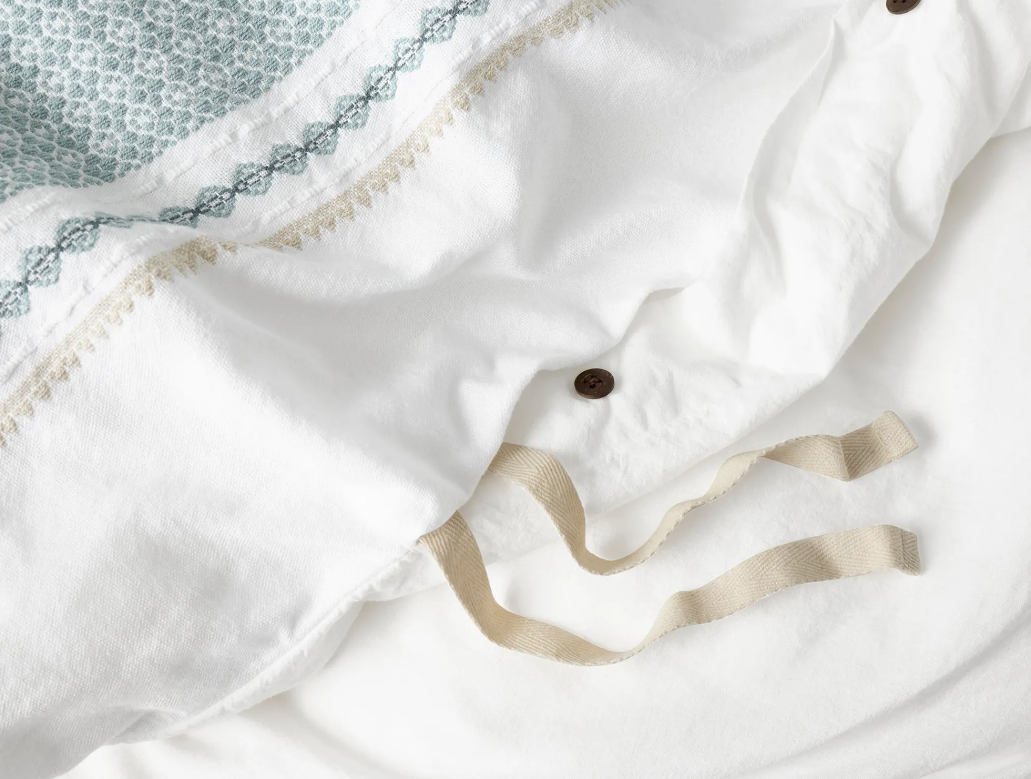 Coyuchi Cabrillo Organic Duvet Cover< Duvet Covers + Sets