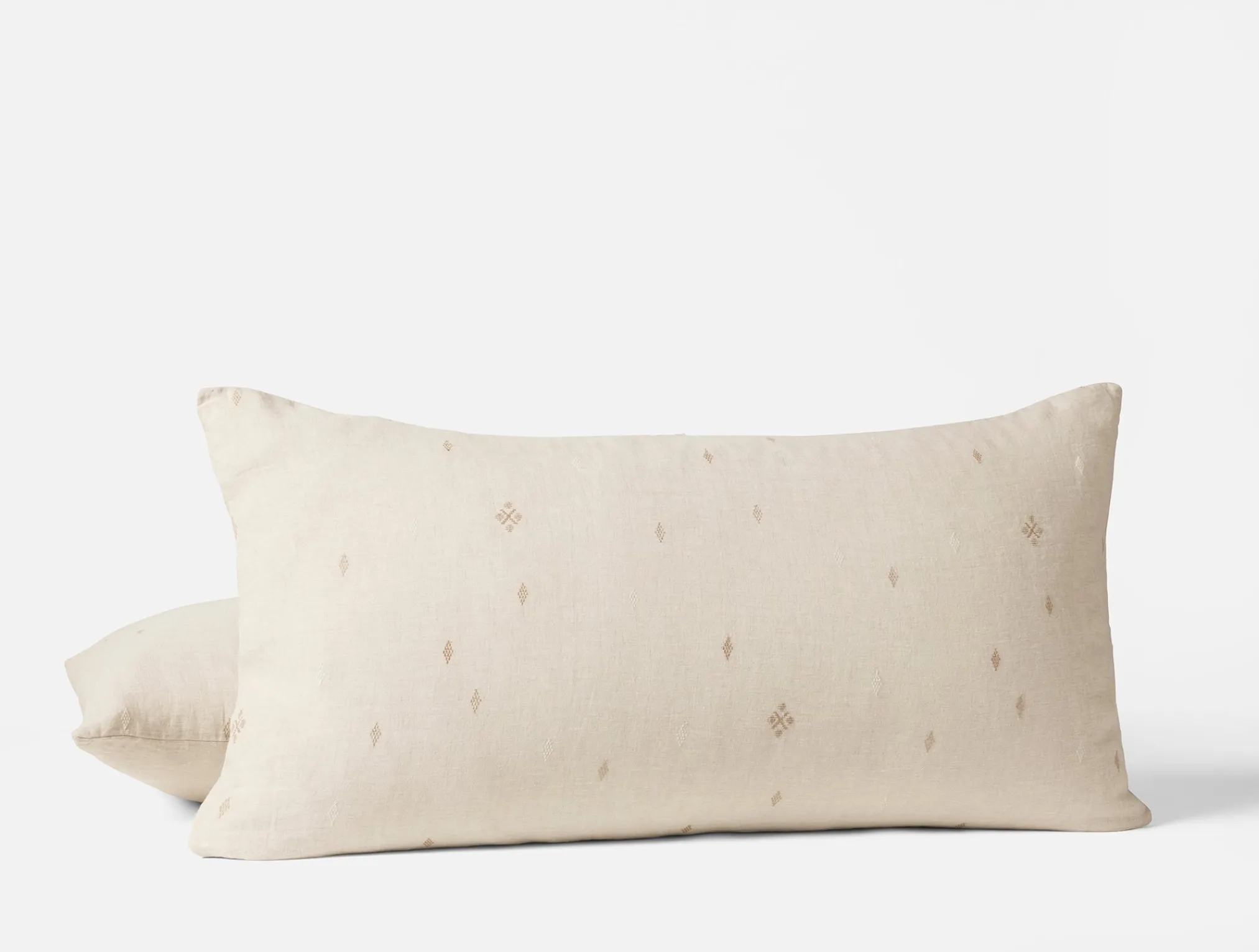Coyuchi Cambria Embroidered Organic Linen Sham< Pillow Shams