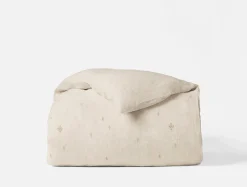 Coyuchi Cambria Embroidered Organic Linen Duvet Cover< Duvet Covers + Sets