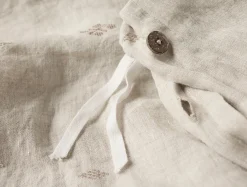 Coyuchi Cambria Embroidered Organic Linen Duvet Cover< Duvet Covers + Sets
