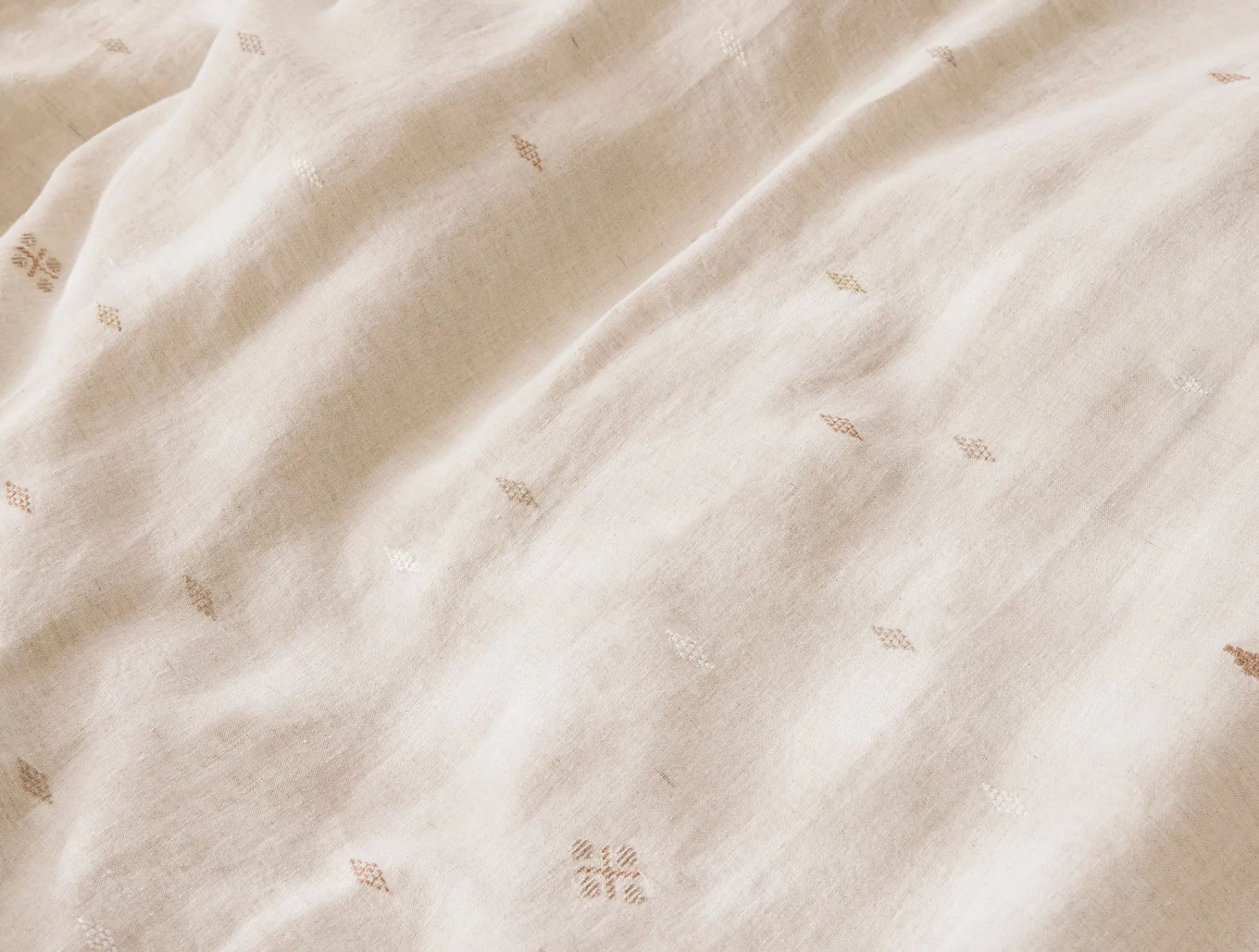 Coyuchi Cambria Embroidered Organic Linen Duvet Cover< Duvet Covers + Sets