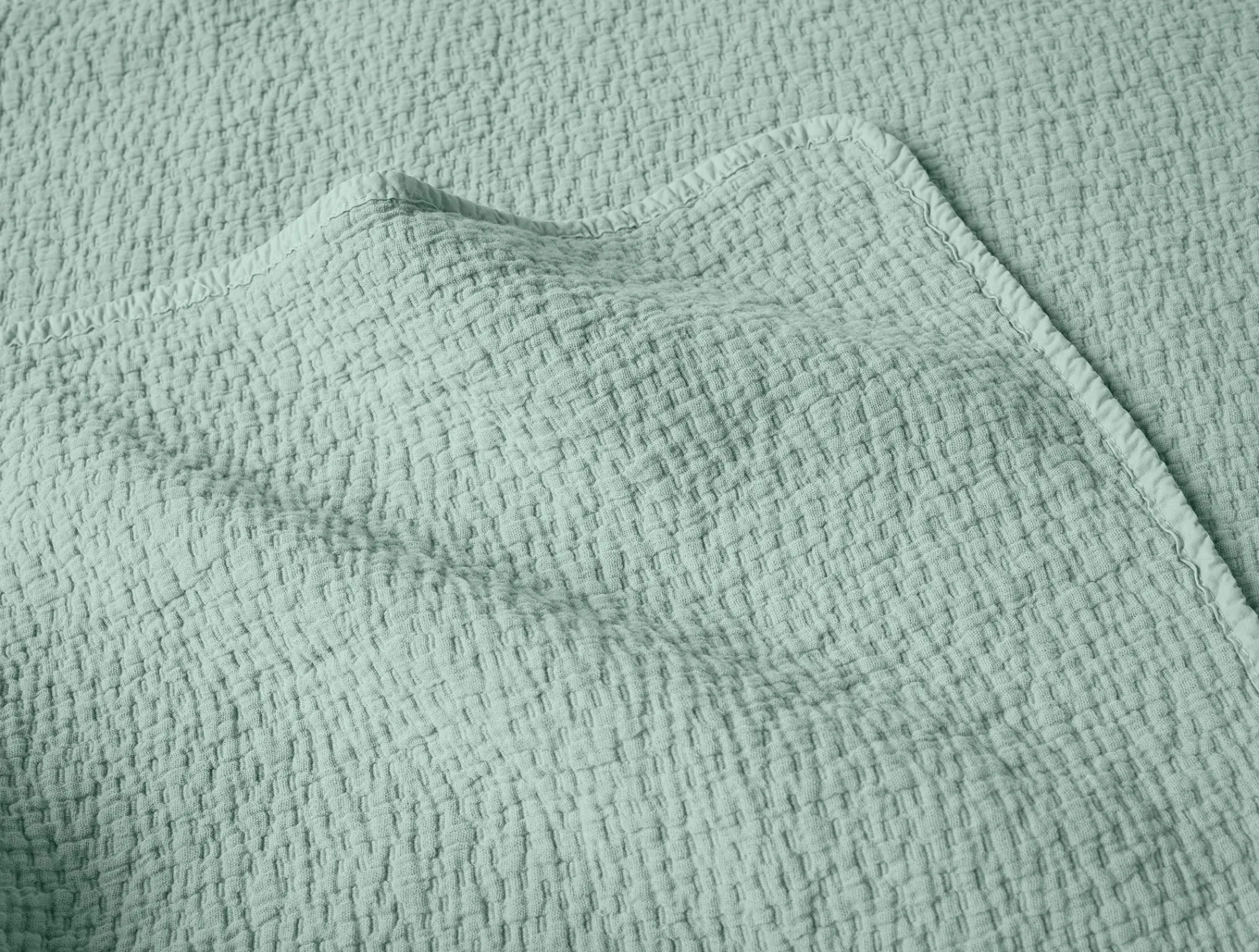 Coyuchi Cascade Organic Matelasse Blanket< Bed Blankets