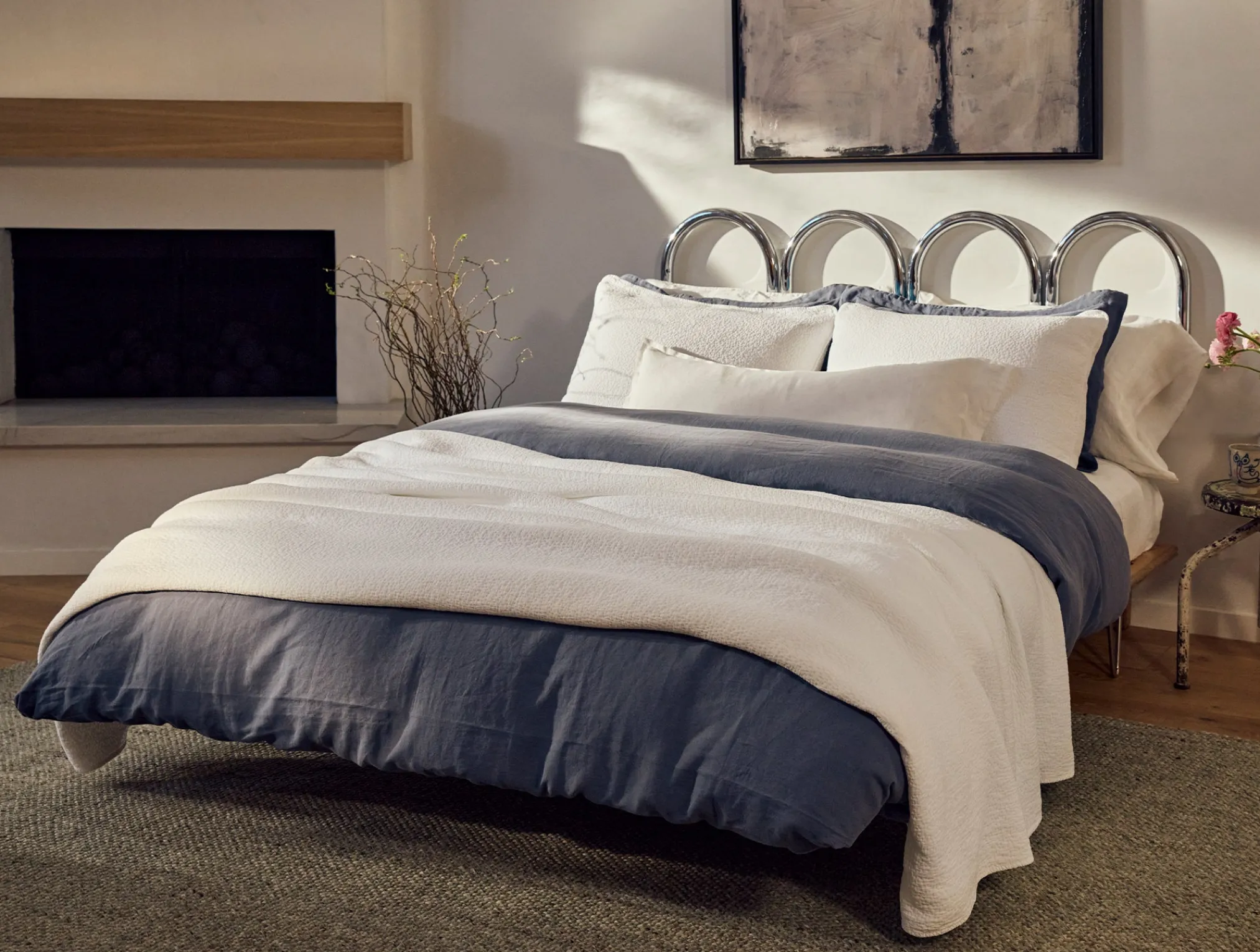 Coyuchi Cascade Organic Matelasse Blanket< Bed Blankets