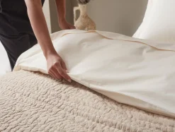Coyuchi Channel Handstitched Organic Quilt< Quilts + Comforters