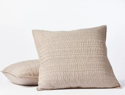 Coyuchi Channel Handstitched Organic Sham< Pillow Shams