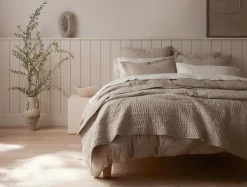 Coyuchi Channel Handstitched Organic Sham< Pillow Shams