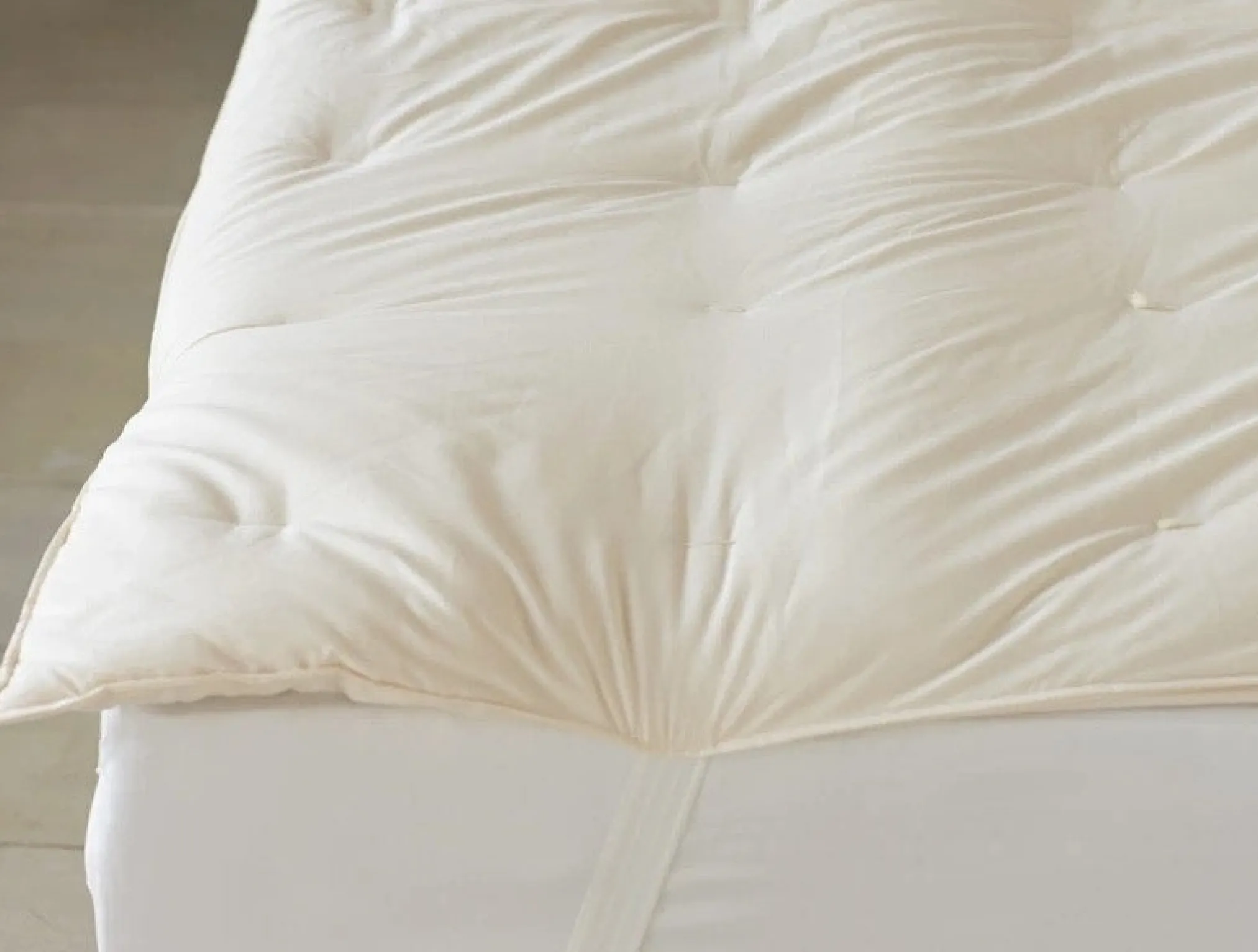 Coyuchi Climate Beneficial™ Wool Mattress Topper< Mattress Pads + Toppers|Mattress Pads + Toppers