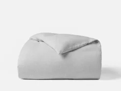 Coyuchi Cloud Brushed™ Organic Flannel Heather Texture Duvet Cover< Duvet Covers + Sets
