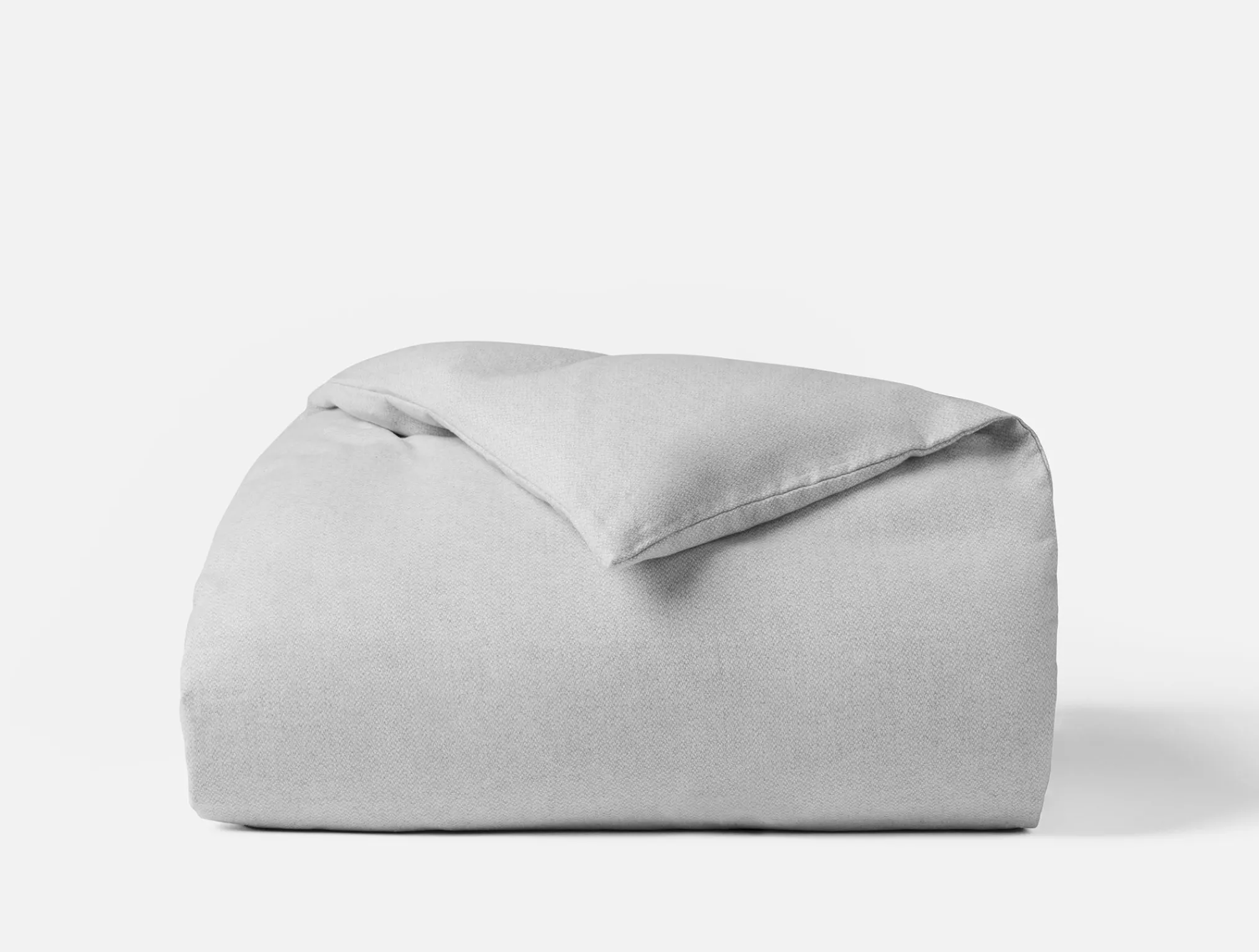 Coyuchi Cloud Brushed™ Organic Flannel Heather Texture Duvet Cover< Duvet Covers + Sets