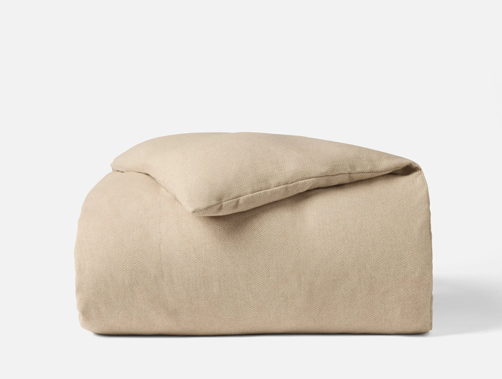 Coyuchi Cloud Brushed™ Organic Flannel Heather Texture Duvet Cover< Duvet Covers + Sets