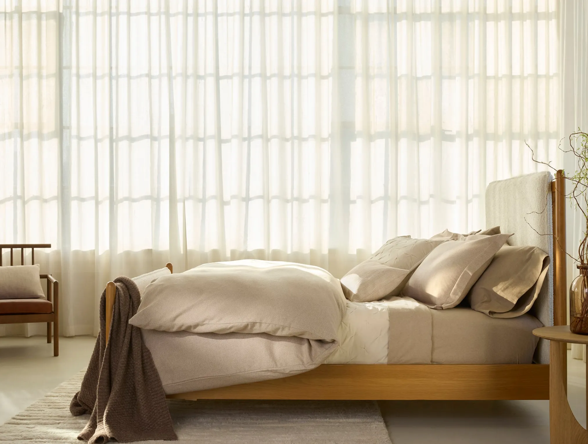 Coyuchi Cloud Brushed™ Organic Flannel Heather Texture Duvet Cover< Duvet Covers + Sets