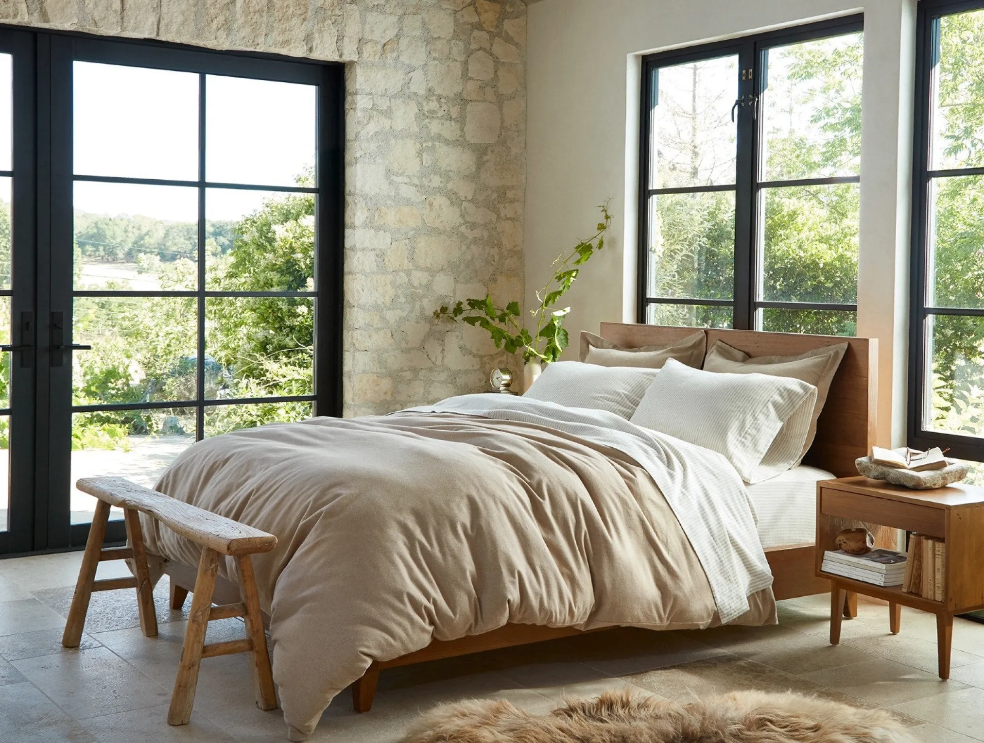 Coyuchi Cloud Brushed™ Organic Flannel Duvet Cover< Duvet Covers + Sets