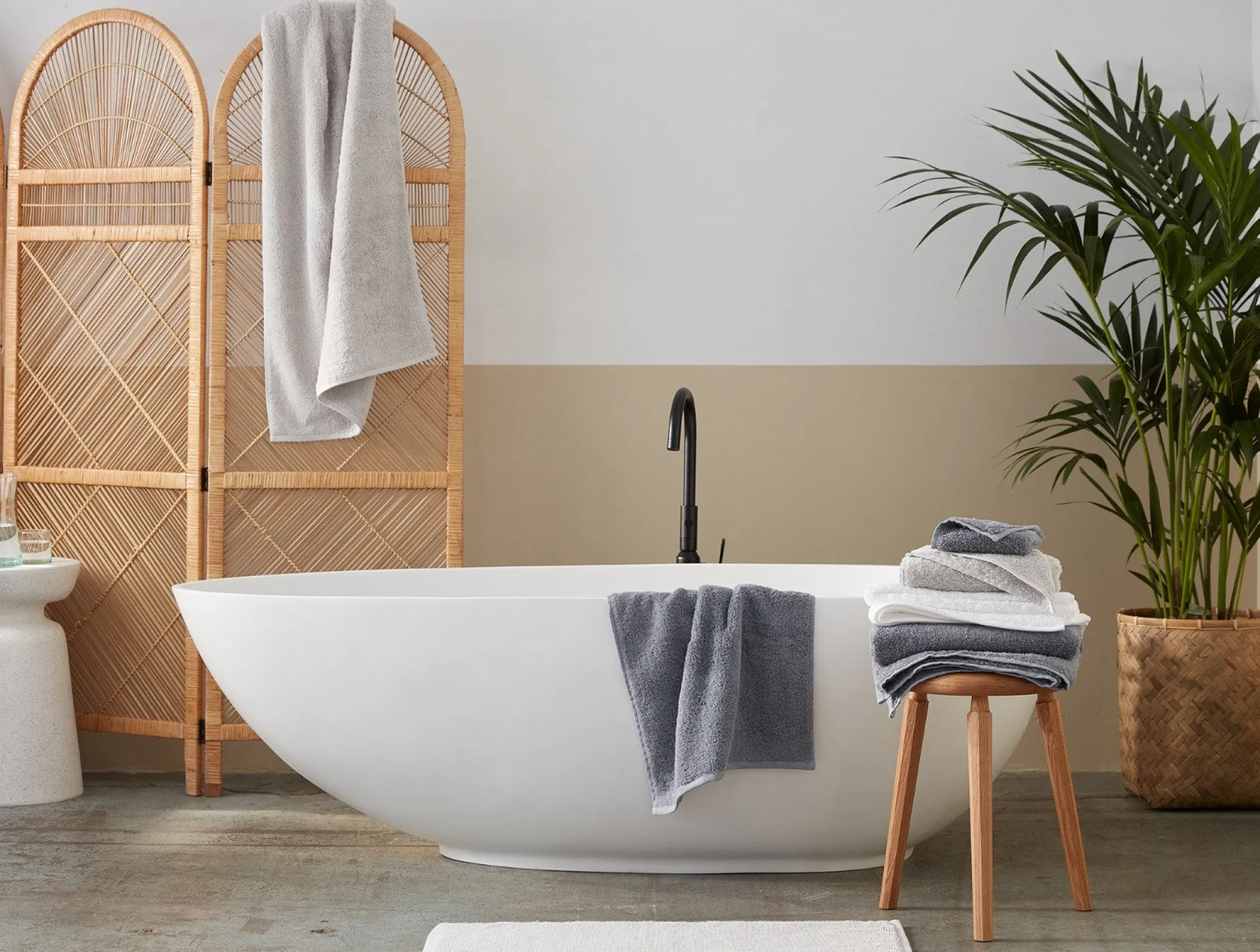 Coyuchi Cloud Loom™ Organic Complete Bath Bundle< Bath Towels