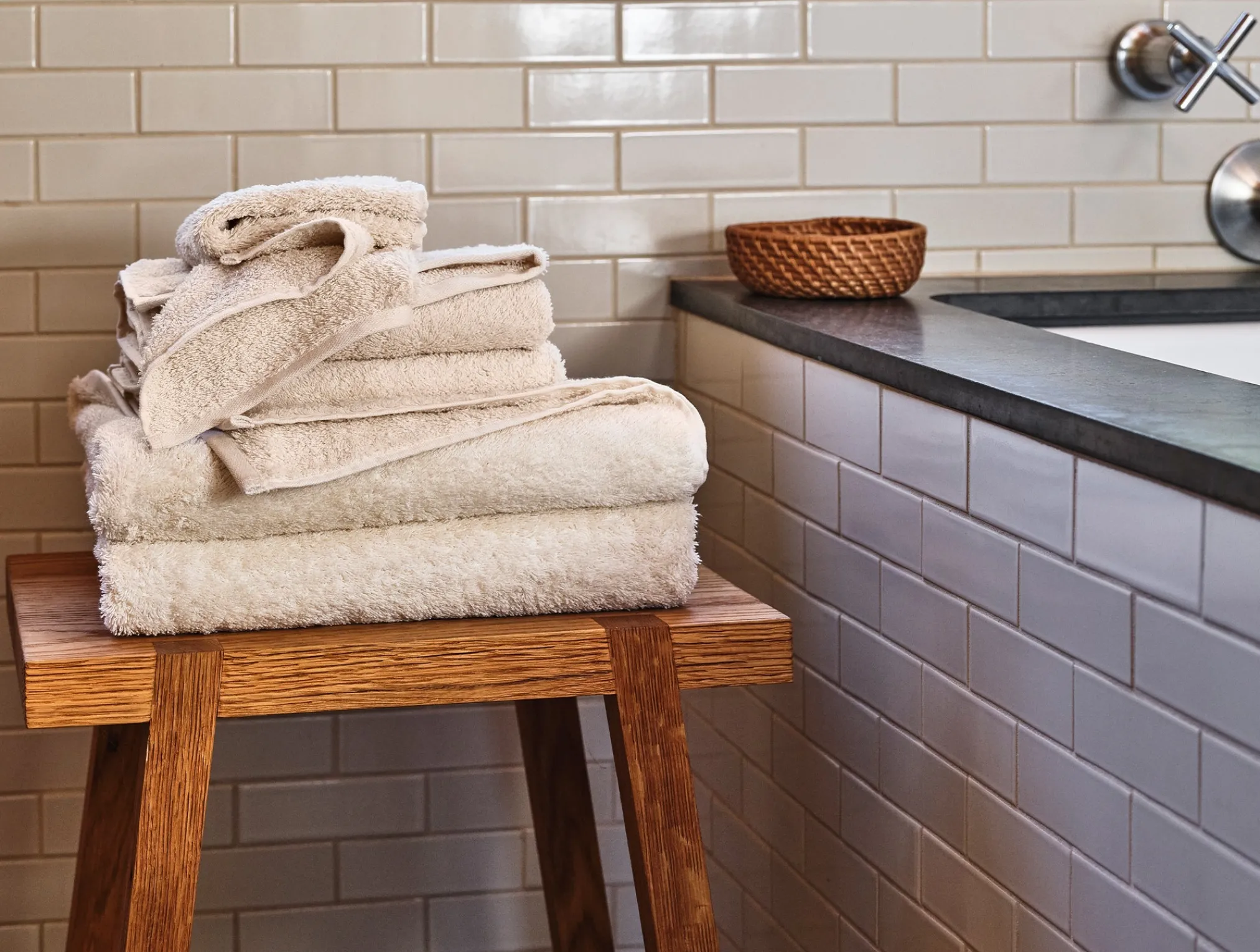Coyuchi Cloud Loom™ Organic Towels - Set of 4< Bath Towels