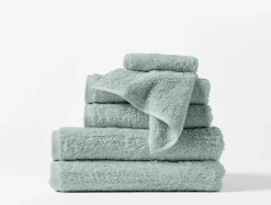 Coyuchi Cloud Loom™ Organic Towels - Set of 6< Bath Towels