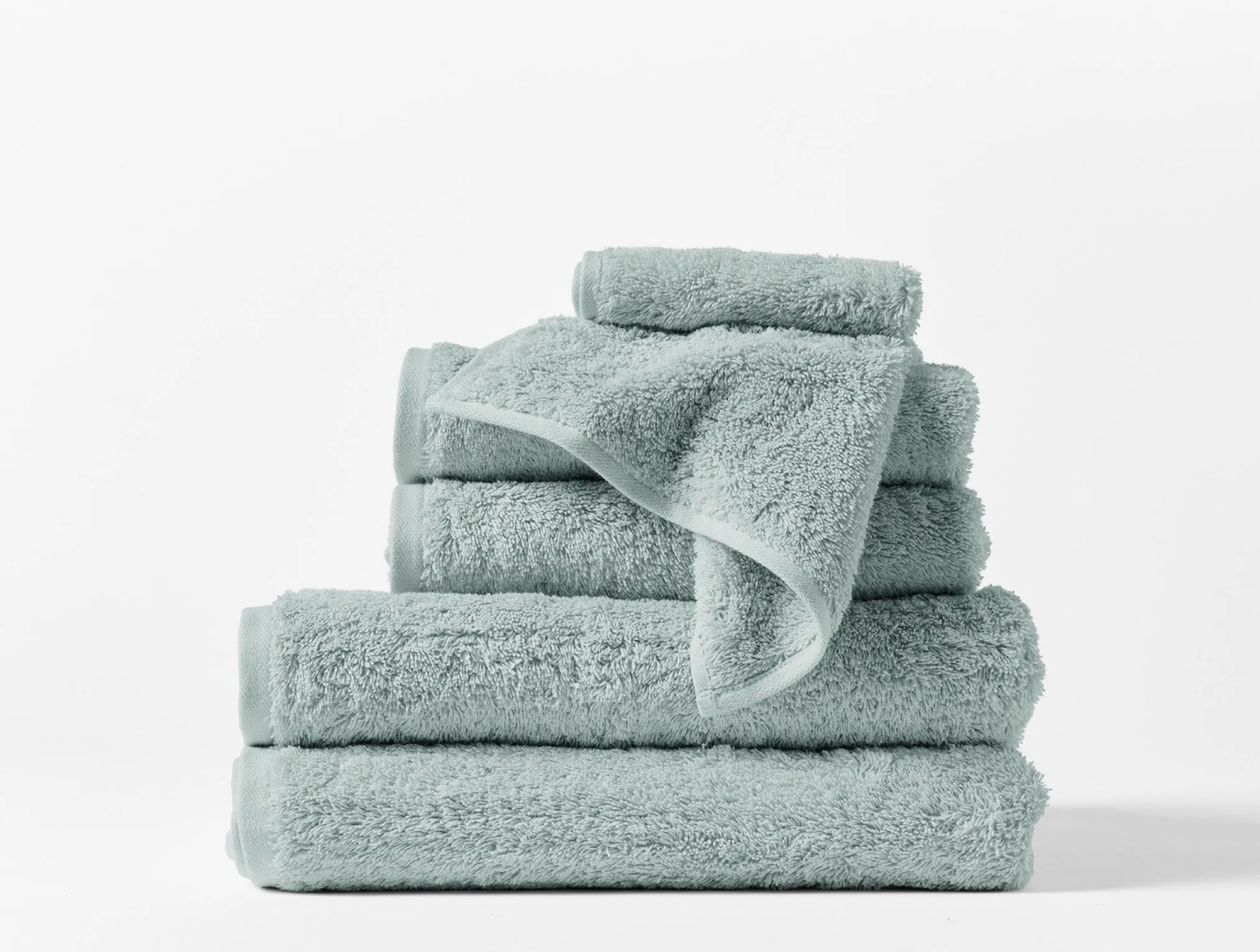 Coyuchi Cloud Loom™ Organic Towels - Set of 6< Bath Towels