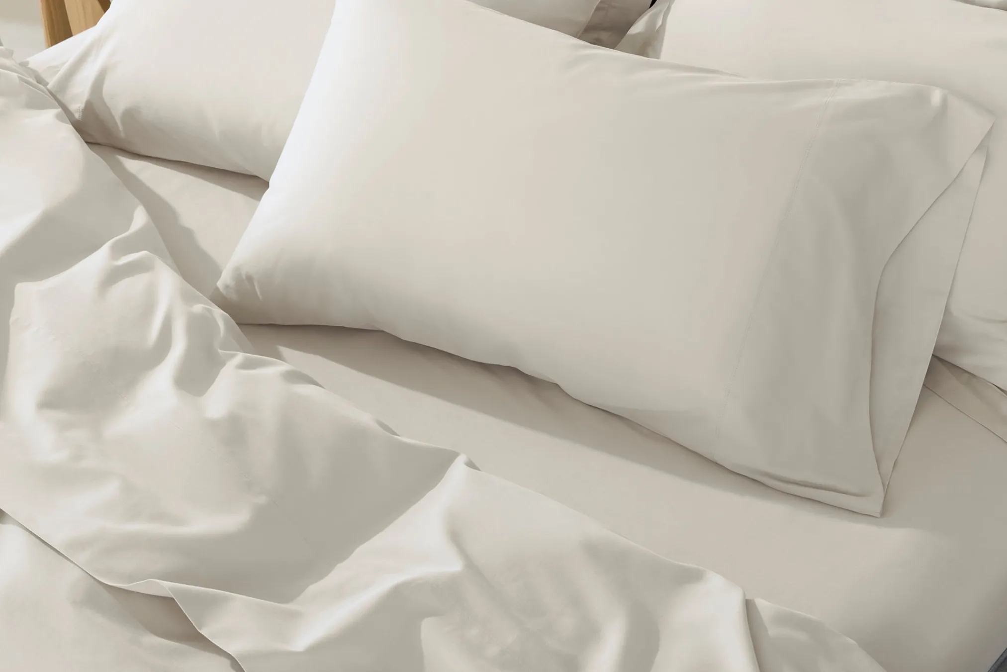 Coyuchi Cloud Soft Organic Sateen Deluxe Bed Bundle< Sateen