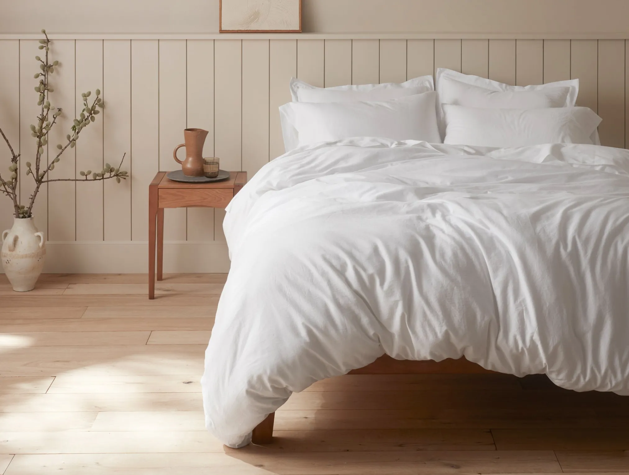 Coyuchi Cloud Soft Organic Sateen Deluxe Bed Bundle< Sateen