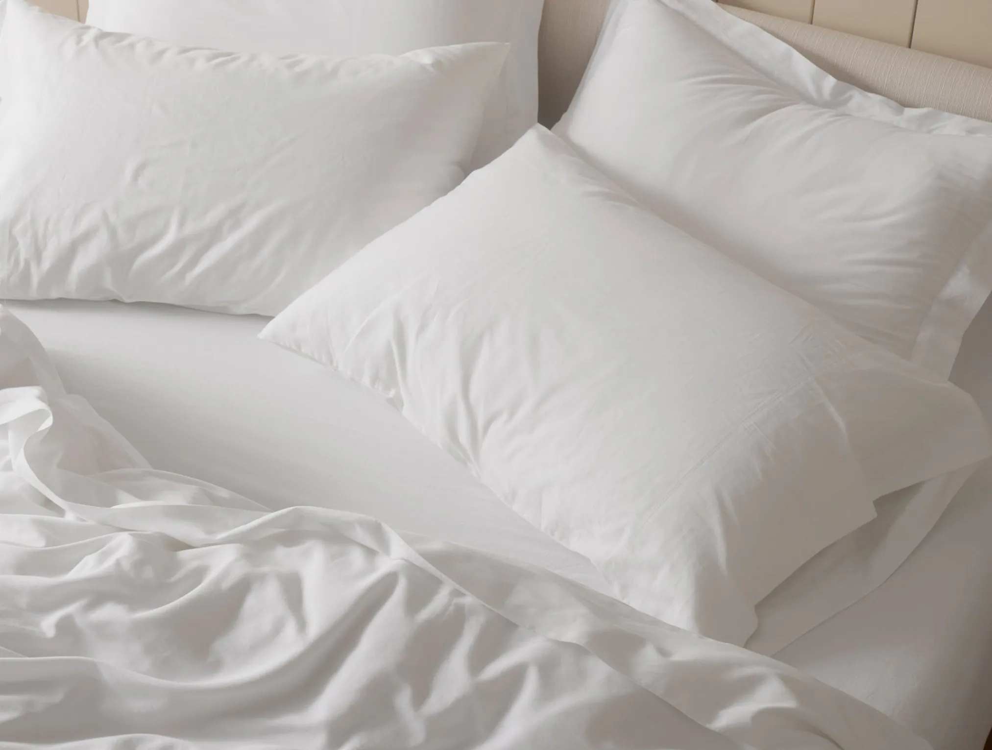 Coyuchi Cloud Soft Organic Sateen Deluxe Bed Bundle< Sateen
