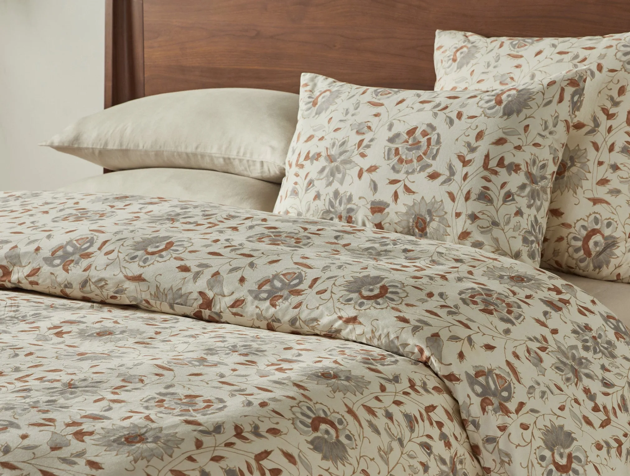 Coyuchi + Rejuvenation Flora Organic Print Sham< Pillow Shams