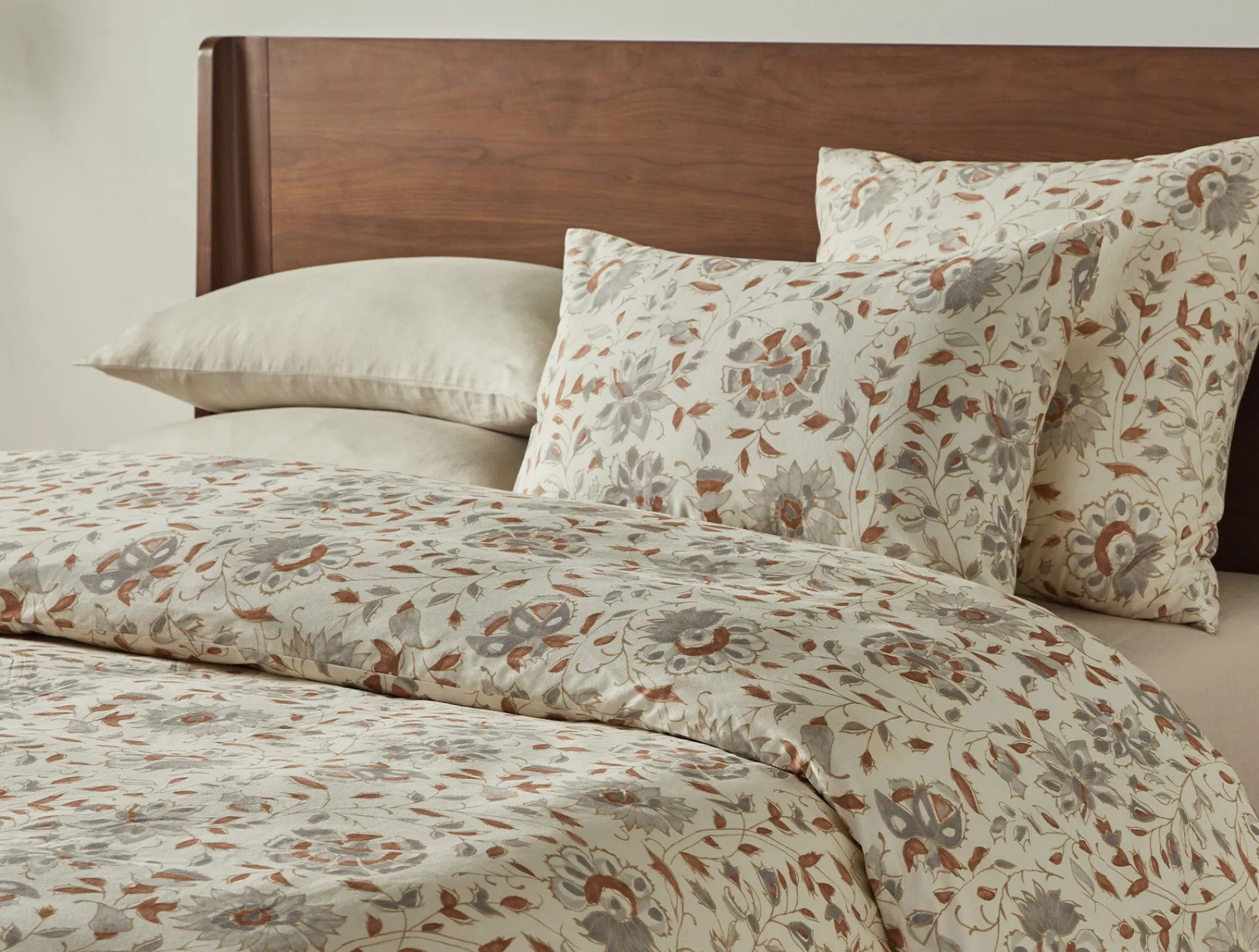 Coyuchi + Rejuvenation Flora Organic Print Duvet Cover< Duvet Covers + Sets