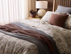 Coyuchi + Rejuvenation Flora Organic Print Duvet Cover< Duvet Covers + Sets