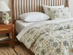 Coyuchi + Rejuvenation Flora Organic Print Duvet Cover< Duvet Covers + Sets