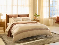 Coyuchi Crestridge Organic Duvet Cover< Duvet Covers + Sets