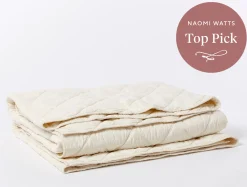 Coyuchi Diamond-Stitched Organic Cotton Comforter< Quilts + Comforters|Quilts + Comforters