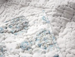 Coyuchi Flores Handstitched Organic Quilt< Quilts + Comforters