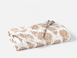 Coyuchi Flores Handstitched Organic Quilt< Quilts + Comforters