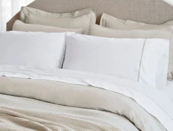 Coyuchi Floret Embroidered Organic Percale Pillowcases< Pillowcases|Pillowcases