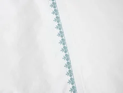 Coyuchi Floret Embroidered Organic Percale Pillowcases< Pillowcases|Pillowcases