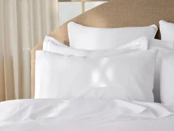 Coyuchi Floret Embroidered Organic Percale Pillowcases< Pillowcases|Pillowcases