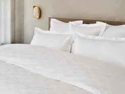 Coyuchi Heirloom Organic Sateen Jacquard Duvet Cover< Duvet Covers + Sets