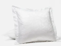 Coyuchi Heritage Organic Percale Jacquard Sham< Pillow Shams