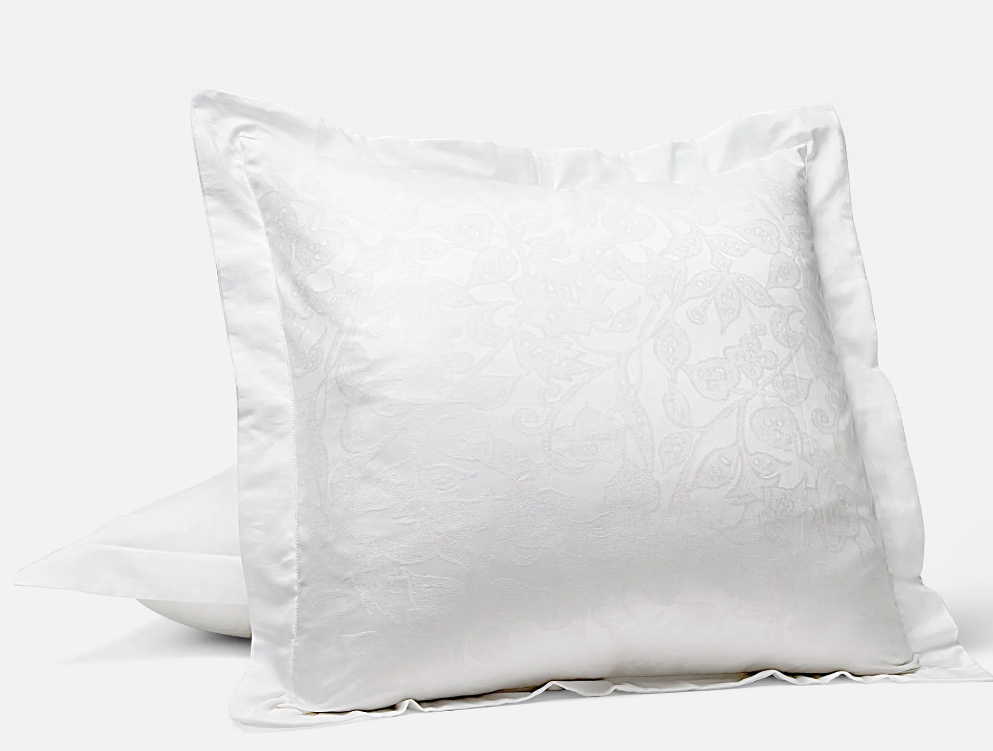 Coyuchi Heritage Organic Percale Jacquard Sham< Pillow Shams