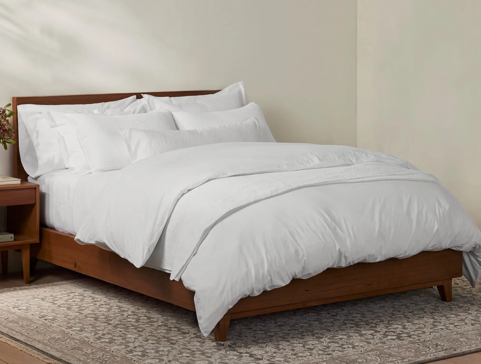 Coyuchi Heritage Organic Percale Duvet Cover< Duvet Covers + Sets