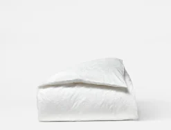 Coyuchi Heritage Organic Percale Jacquard Duvet Cover< Duvet Covers + Sets