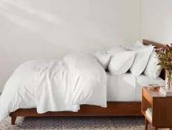 Coyuchi Heritage Organic Percale Duvet Set< Duvet Covers + Sets