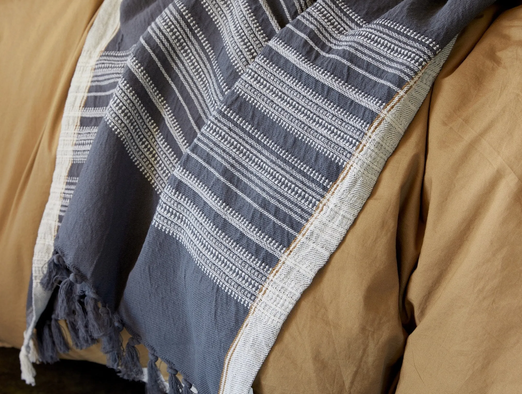 Coyuchi Inyo Organic Dobby Throw< Throws