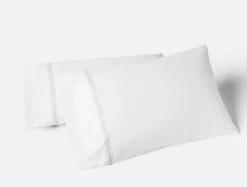 Coyuchi Landscape Embroidered Organic Pillowcases< Pillowcases|Pillowcases