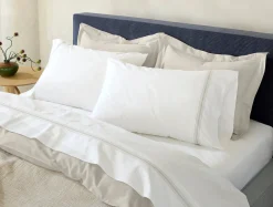 Coyuchi Landscape Embroidered Organic Pillowcases< Pillowcases|Pillowcases