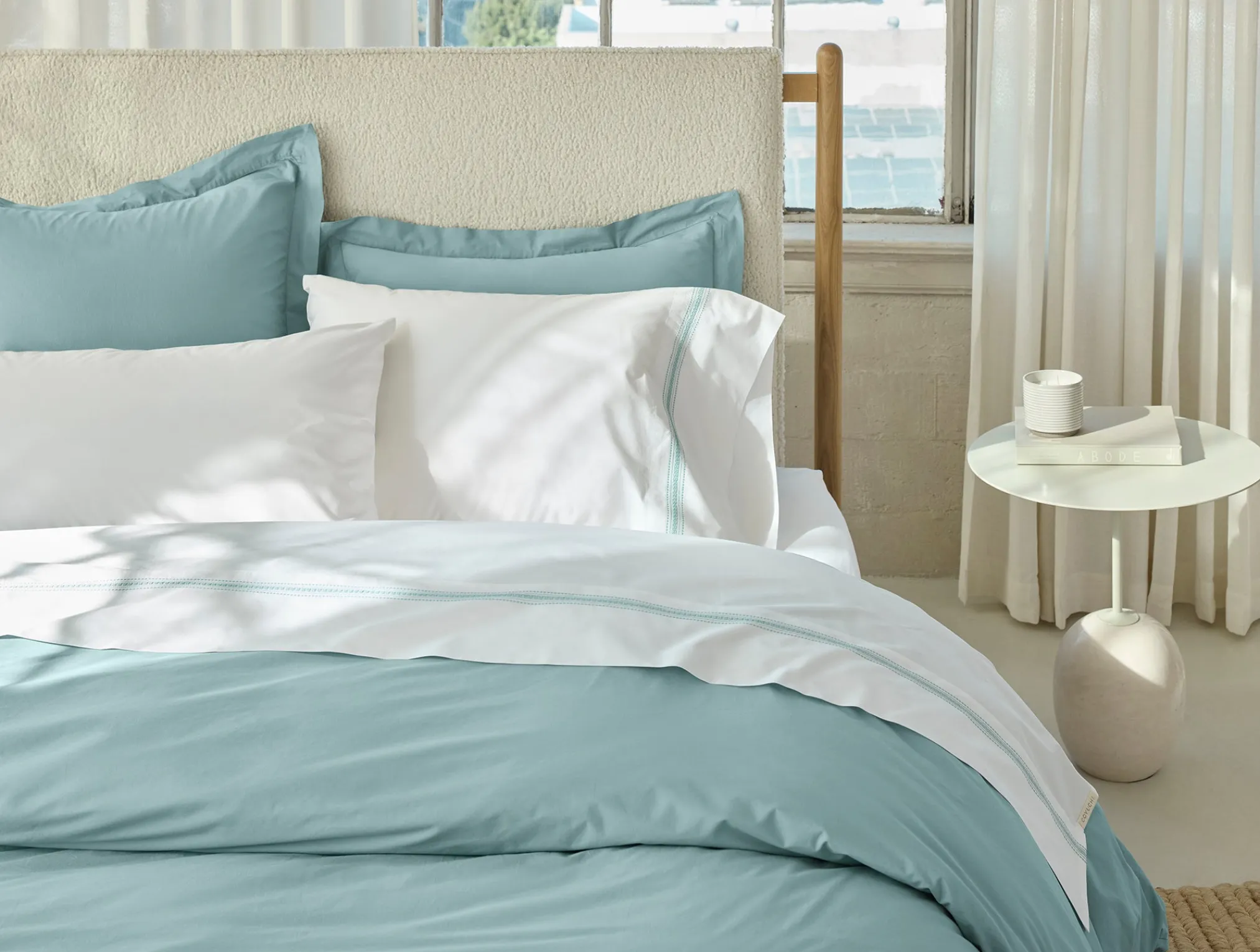 Coyuchi Landscape Embroidered Organic Pillowcases< Pillowcases|Pillowcases