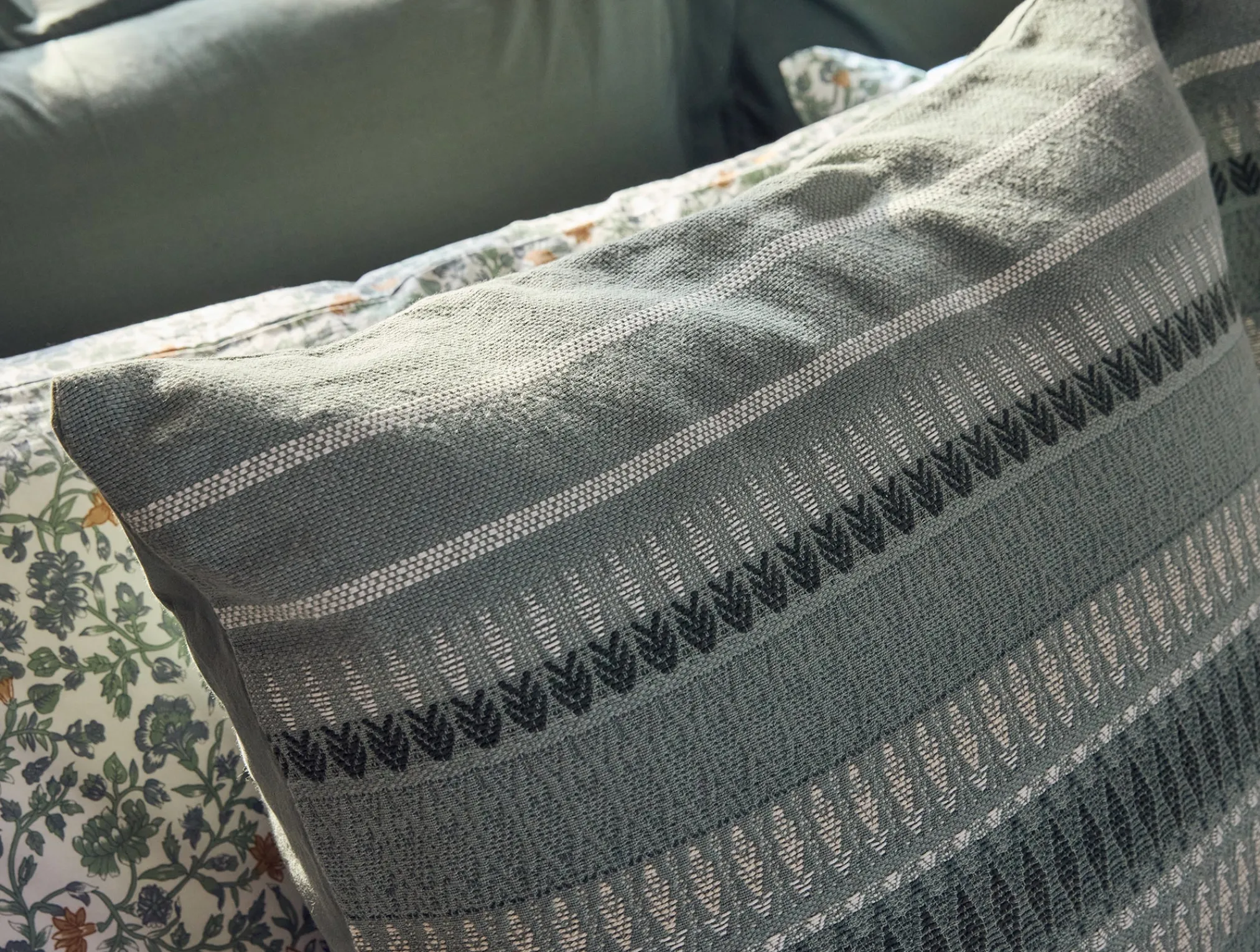 Coyuchi Lost Coast Decorative Organic Pillow Cover< Decorative Pillows