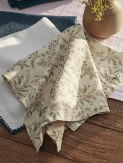 Coyuchi Marguerite Organic Print Napkins, Set of 4< Dining